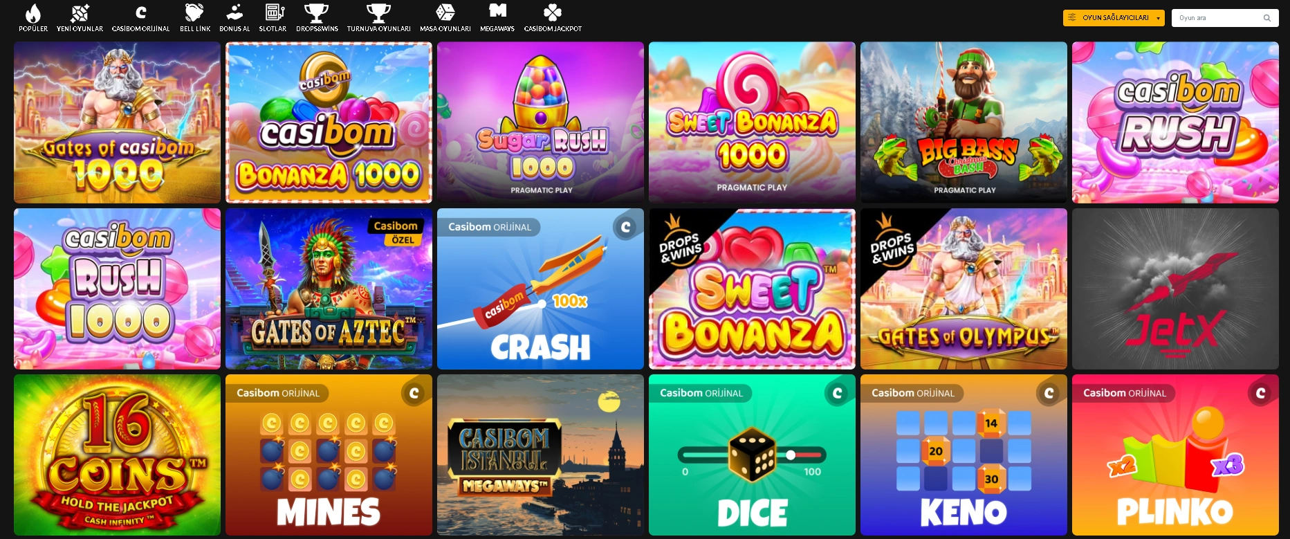 Yüksek RTP'li en favori slotlar